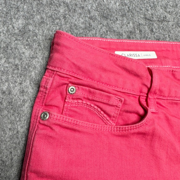 NYDJ Clarissa Ankle Jeans Size 10 Pink Lift Tuck Technology Womens Denim - Picture 4 of 13